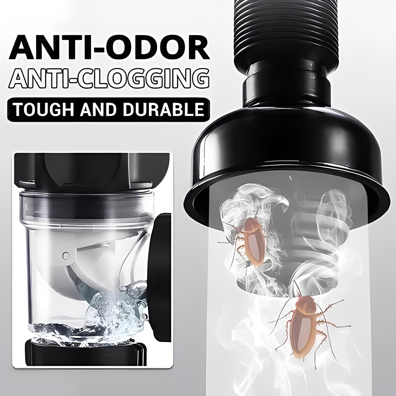 Home Improvement K&B Construction - Retractable Deodorizing Filter Flexible Downspout Bathroom