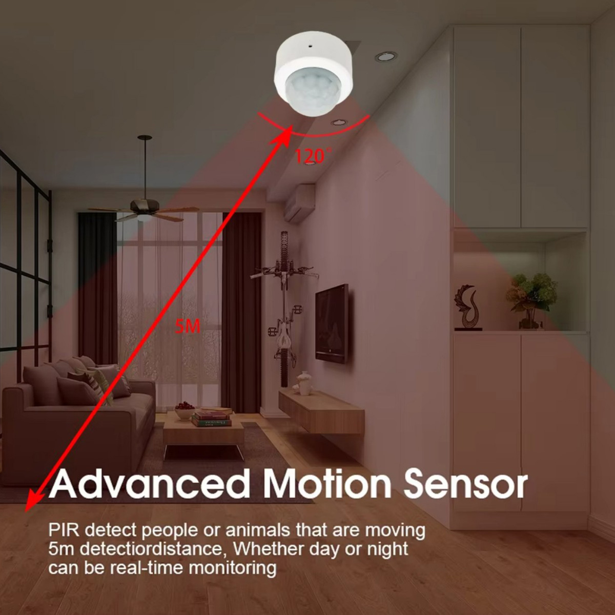Zigbee PIR Motion Sensor Human - Home Improvement And Hardware 评论和价格