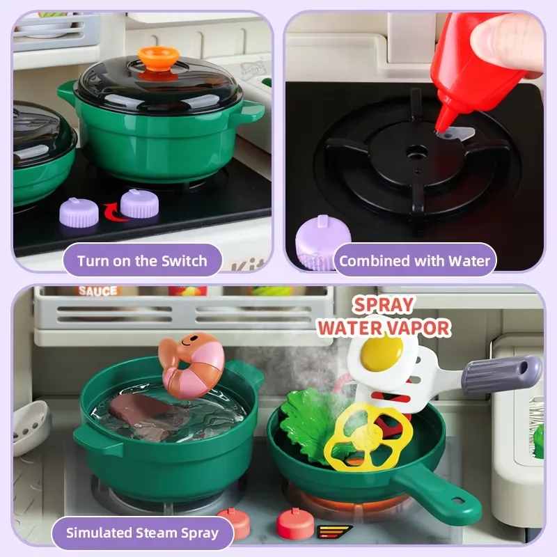 90cm Large Pretend Play Kitche - Home Improvement K&B Construction 评论和价格