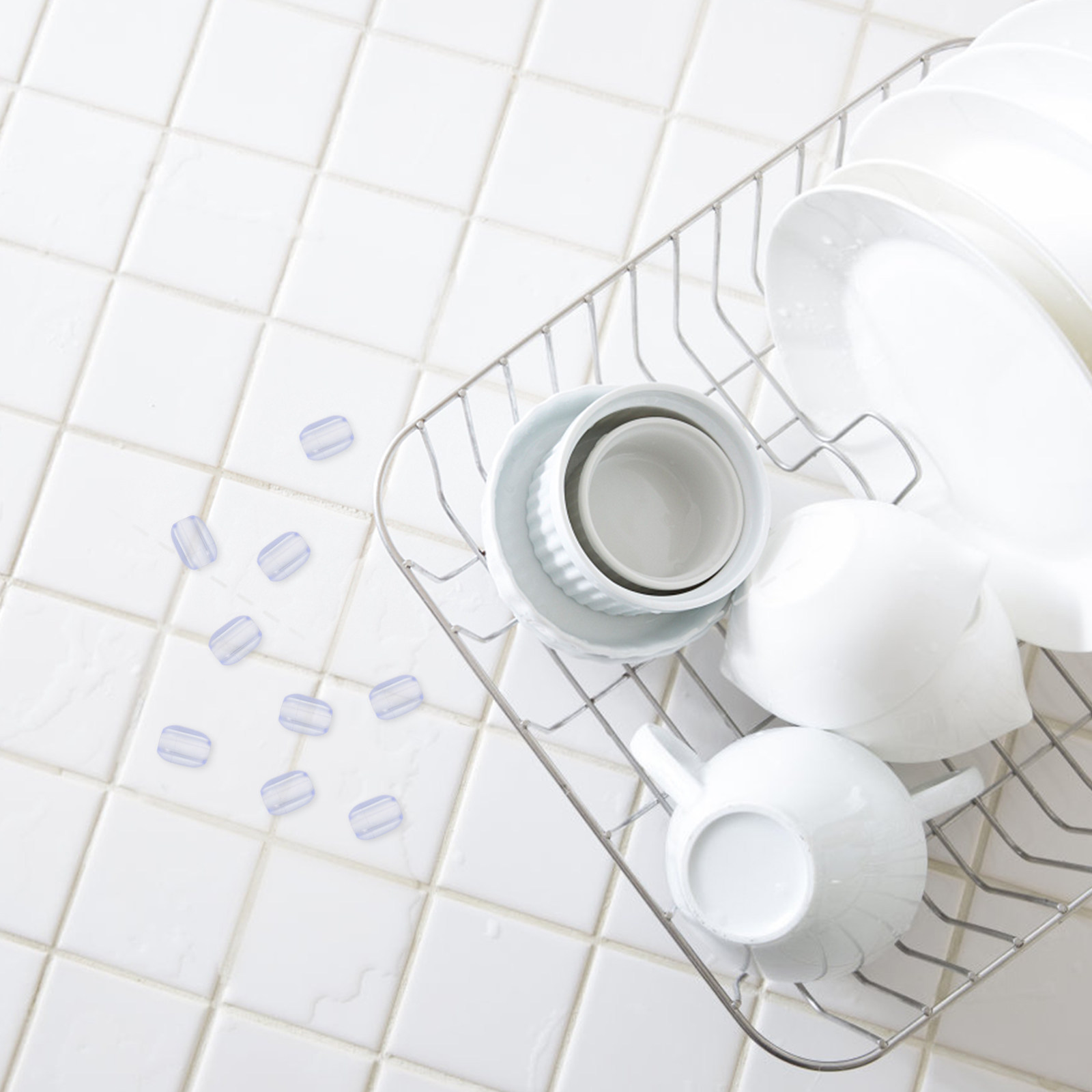 10Pcs Rubber Sink Rack Feet Pr - Home Improvement K&B Construction 评论和价格