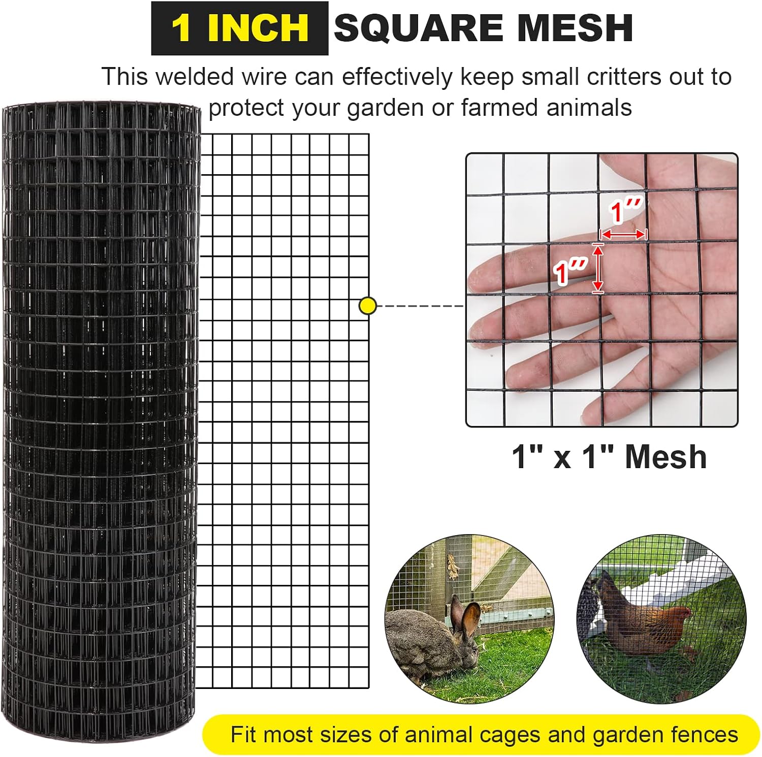48'' x 50' 1inch Hardware Clot - Home Improvement Fence 评论和价格