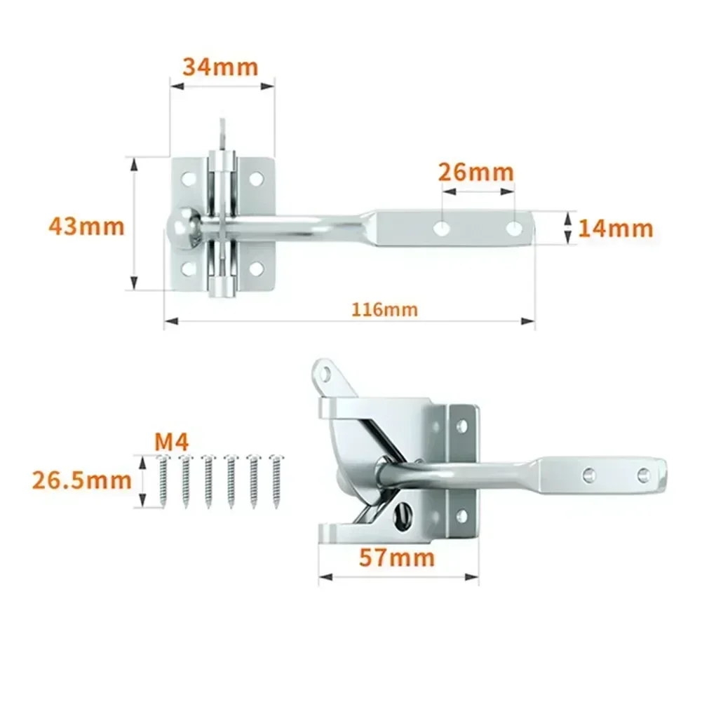 Fence Latch Doors Lock Fence L - Home Improvement Fence 评论和价格