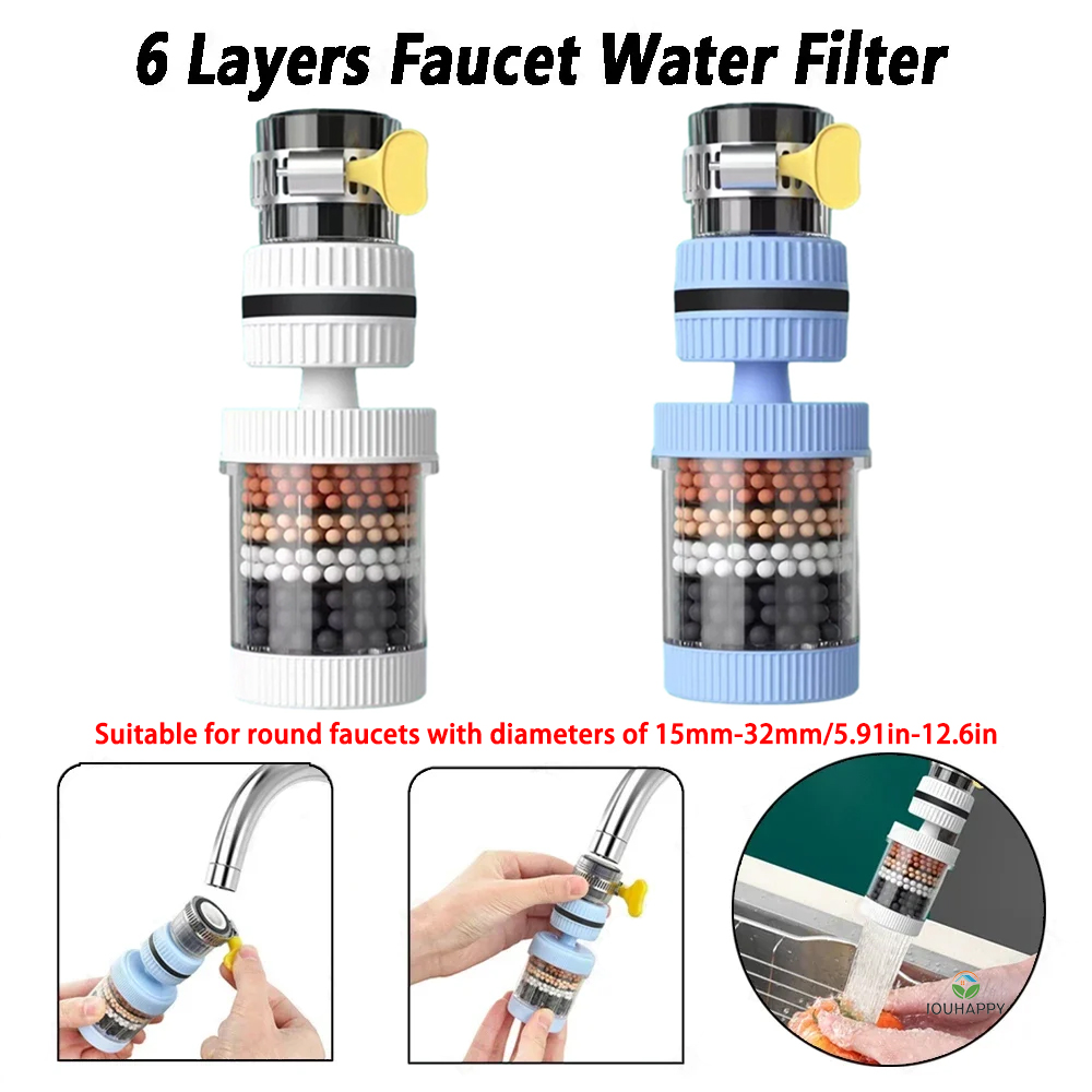 6 Layers Faucet Water Filter U - Home Improvement K&B Construction 评论和价格